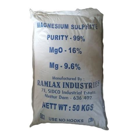 Magnesium Sulphate Anhydrous Powder At Best Price In Mysore