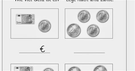 Lernstübchen Geldbeträge legen und bestimmen