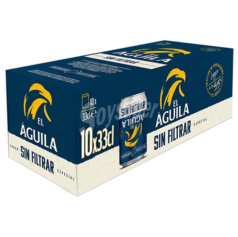 El Águila Cerveza El Águila Sin Filtrar Pack De 10 Latas De 33 Cl