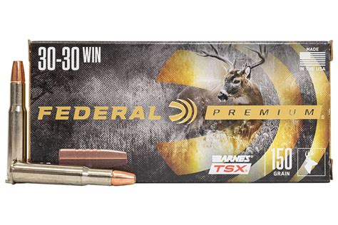 Federal 30 30 Win 150 Gr Barnes Tsx Hollow Point Number Of Rounds 80 Rains Ammo And Gun Shop