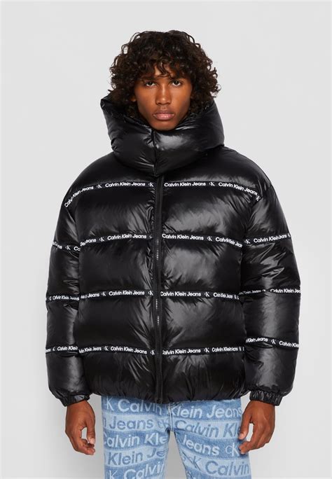 Calvin Klein Jeans Exclusive Logo Tape Puffer Talvitakki Ck Black