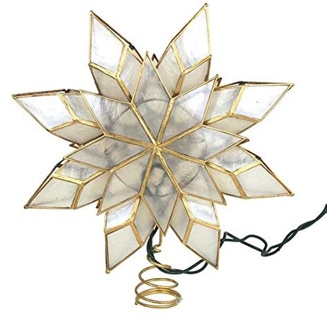 Make Your Christmas Tree Sparkle With A Ge Capiz Star Tree Topper