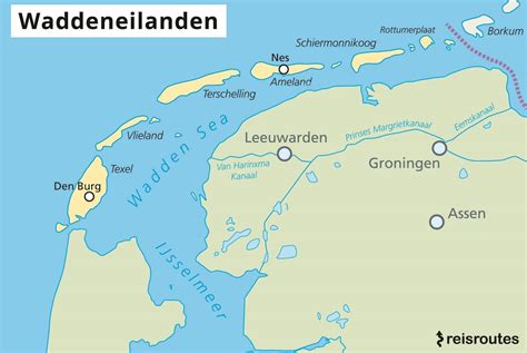 Kaartje Waddeneilanden Xl Sonrisa