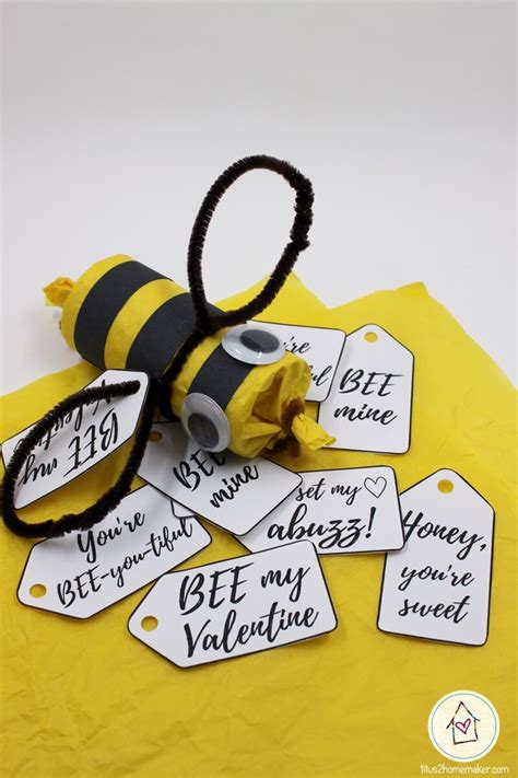 Bee My Valentine Honey Friendly Valentine Tutorial