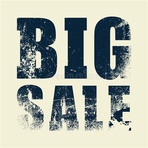 Big Sale Typographical Vintage Style Grunge Poster Design Retro Vector