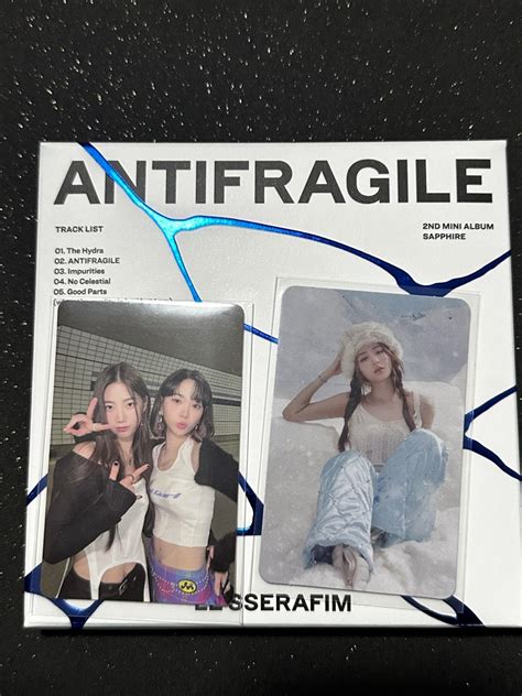 Le Sserafim Antifragile 2nd Mini Album Compact Ver Chaewonand Kazuha Hobbies And Toys Music