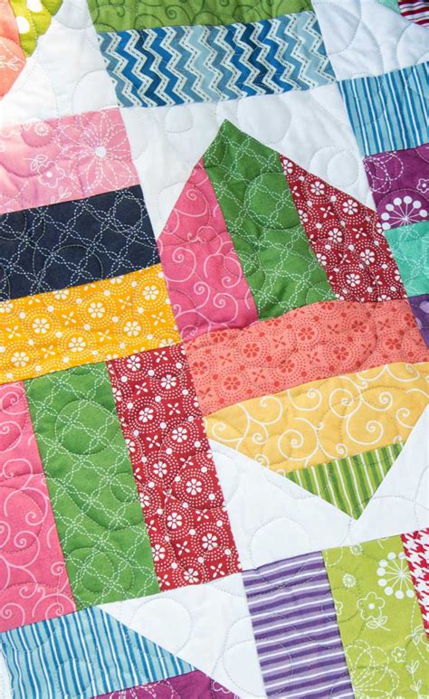 Save This Free Easy Fence Rail Star Quilt Using Jelly Roll Tutorial