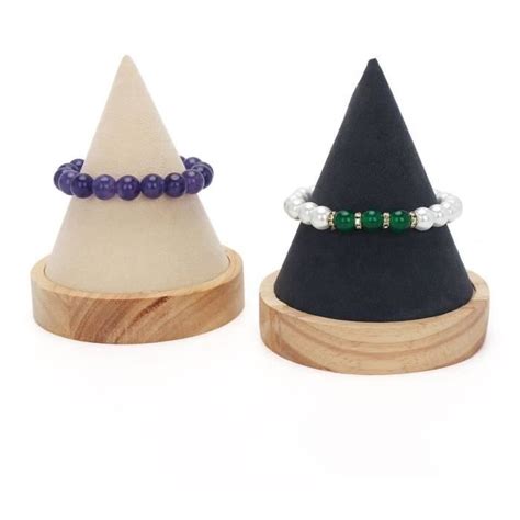 Kentop Présentoir à bijoux en bois Boîte de présentation pour bracelets