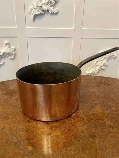 Antiques Atlas Large Antique George III Quality Copper Saucepan