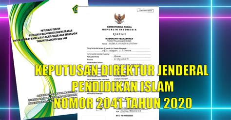 Juknis Pengisian Blanko Ijazah Madrasah Ra Mi Mts Ma Tahun