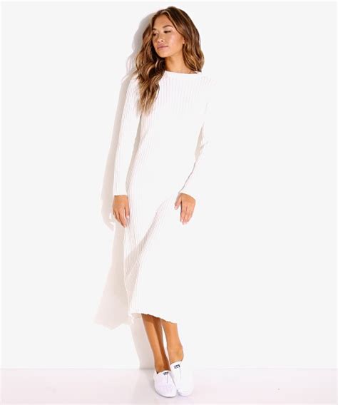 Rue Stiic Frankie Knit Dress White Exc Gwg Ld W Ct Free Shipping At