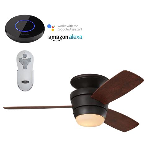 Shop Harbor Breeze Mazon 44 In Oil Rubbed Bronze Smart Ceiling Fan With