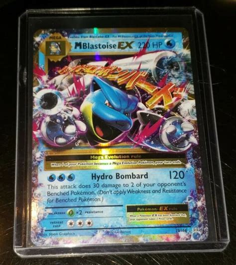 Mega M Blastoise Ex Xy Evolutions Ultra Rare Pokemon Card Near