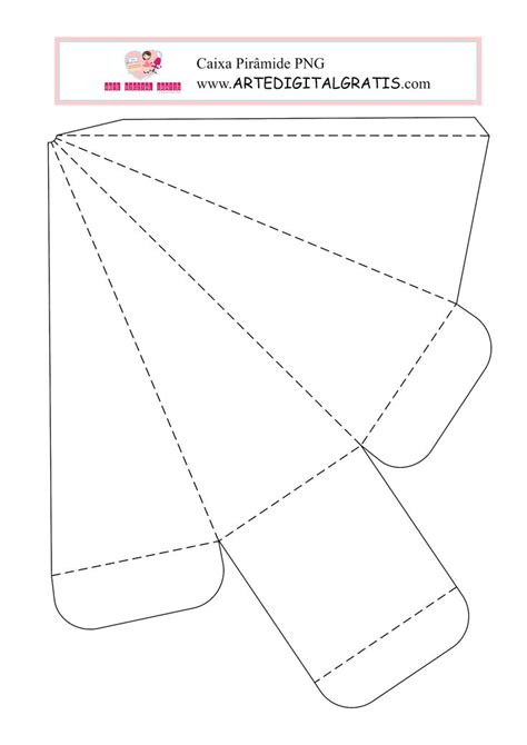 Molde Caixa PirÂmide Em Png GrÁtis Arte Digital Grátis Modelo De