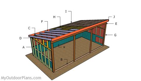 12x24 Loafing Shed Roof Plans MyOutdoorPlans Free Woodworking Plans