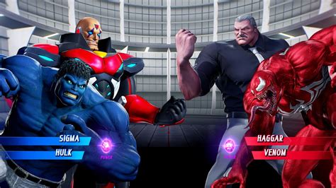 Sigma Blue Hulk Haggar Red Venom Very Hard Marvel Vs Capcom