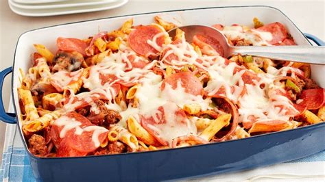 Supreme Pizza Penne Casserole Recipe