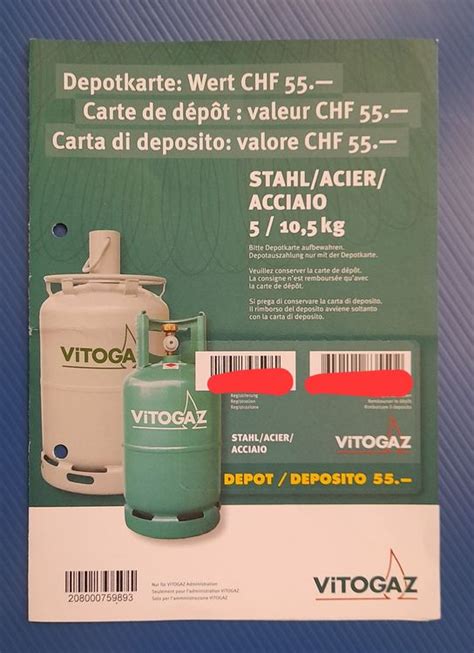 2x Vitogaz Flasche Mit Karte Bonbonne Gaz Avec Carte Dépôt Kaufen Auf Ricardo