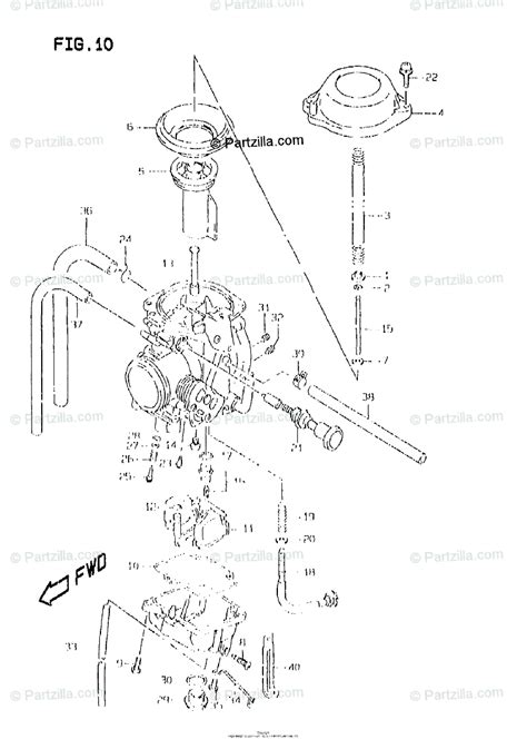 Suzuki Motorcycle 1997 OEM Parts Diagram for Carburetor | Partzilla.com