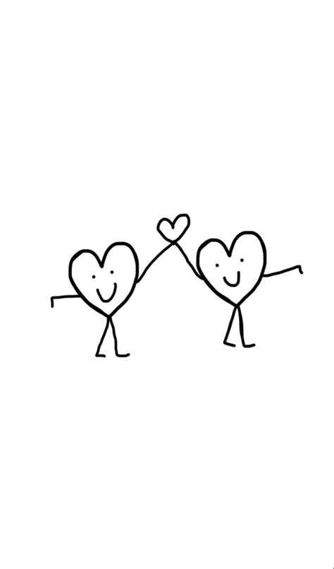 hearts in love🤍 | Cute heart drawings, Easy love drawings, Valentines day drawing