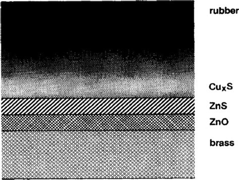 Schematic Of Interfacial Sulfide Film In Rubber Brass Bonding