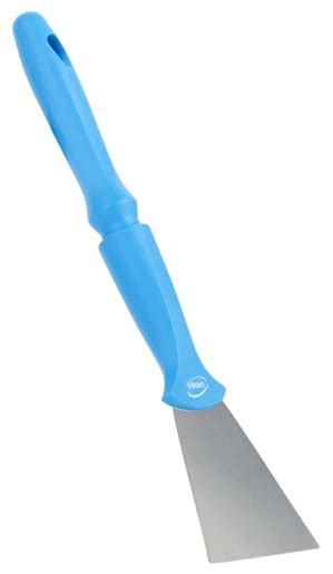 Stainless Steel Scraper With Threaded Handle 100 Mm Blue 40113 Vikan