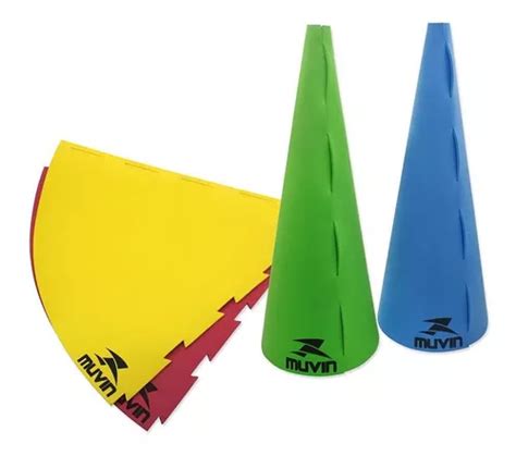 Kit 4 Cones De Marcação Muvin 75cm X 30cm Desmontáveis Mercadolivre