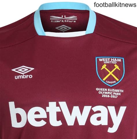 New West Ham Home Kit 2016 17 Whufc Home Jersey 2016 2017 Football