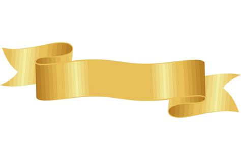 Golden Ribbon Banner Pngs For Free Download