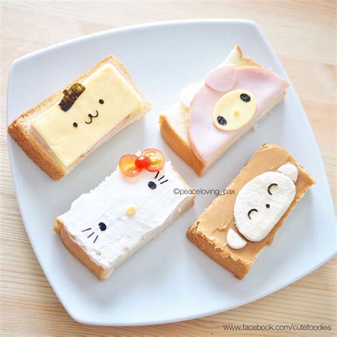 Sanrio sandwiches by Pax ️Cute Food (@peaceloving_pax) | Cute food, Fun ...