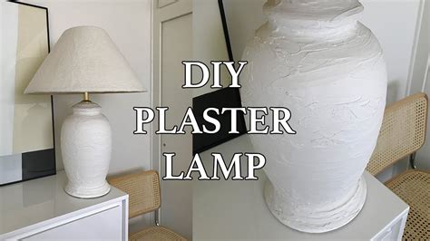 DIY Plaster Lamp Recover Lampshade YouTube