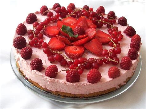 Gâteau bavarois aux fruits rouges Bavarois aux fruits rouges