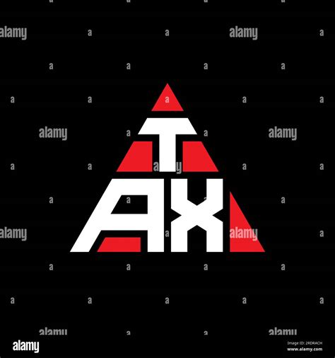 Tax Triangle Letter Logo Design With Triangle Shape Tax Triangle Logo