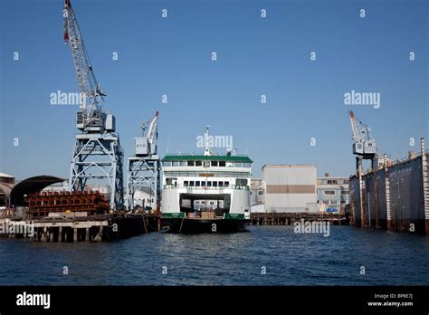 Washington State Ferry Boat Chetzemoka Under Construction At Todd