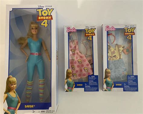 Disney Pixar Toy Story 4 Barbie Doll 2 Outfits Woody Bo Peep Dress Purse Bundle 4674419649