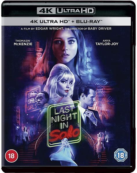 Last Night In Soho 4k Uhd Blu Ray 2 Disc Set Uncut Region Free