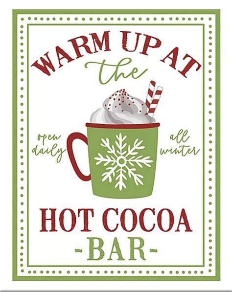 Hot Chocolate Bar Party Poster Sign Artofit