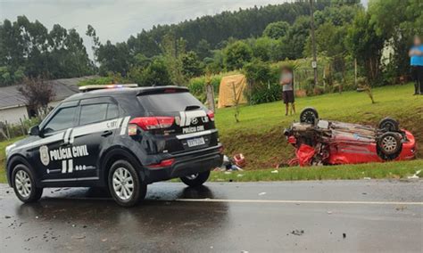 Grave acidente na BR 280 deixa três mortos e um em estado grave