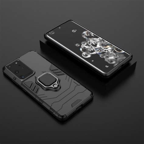 Carcasa Ring Armor Compatibila Cu Samsung Galaxy S22 Ultra Black Emagro