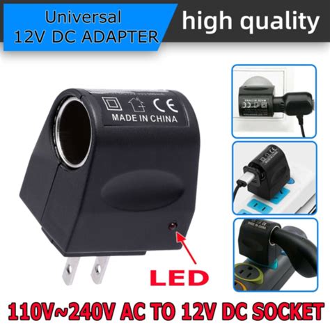 New V V Ac Plug To V Dc Car Cigarette Lighter Converter Socket