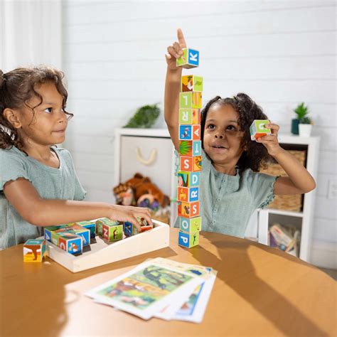 Multi Park Wooden Blocks Cube Puzzle 24 Pieces Melissa And Doug