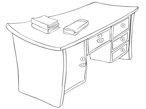 Desk Coloring Pages