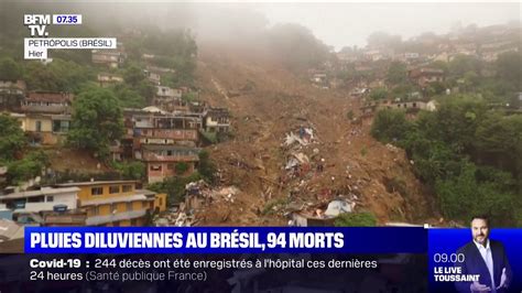 Brésil au moins 94 morts dans des inondations et des glissements de