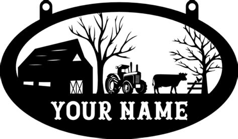 Personalized Hanging Sign Farmhouse And Farm Objects Free Svg File For Members Svg Heart