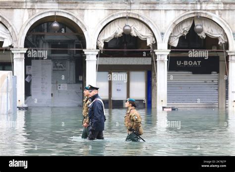 Venice Underwater As Exceptional Tide Sweeps Through Canals City