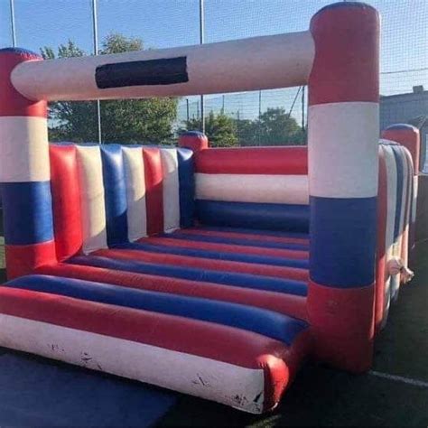 Red White And Blue Bouncy Castle 12ft X 15ft X 9ft Height Fun 4 All Inflatable Hire Hull