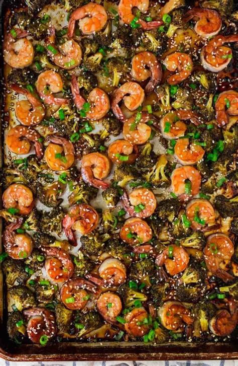 Healthy Sheet Pan Shrimp And Broccoli Easy And Delicious Tastes Like Your Favorite Chinese