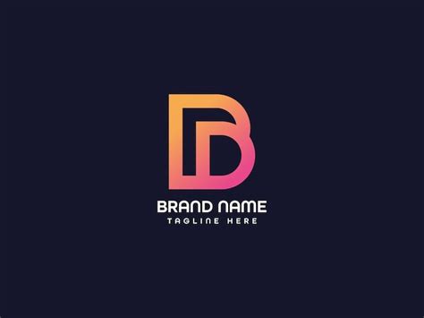 Premium Vector Bd Letter Logo