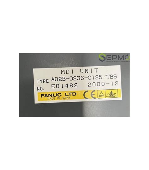 Pupitre Mdi Unit Fanuc A B C Tbs