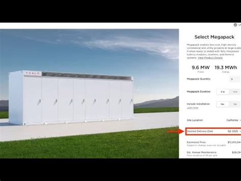 Tesla Megapack des délais de livraisons de près de 2 ans YouTube